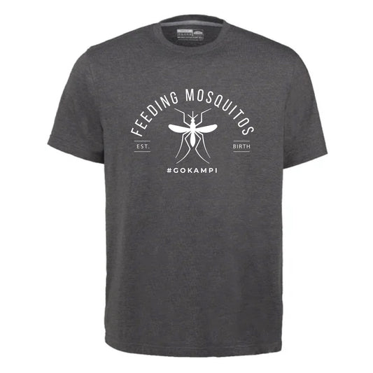"Feeding Mosquitos" Charcoal T-shirt Kampi.co.za