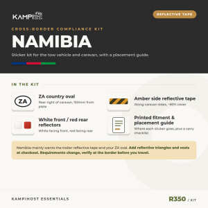Namibia Cross-Border Sticker Kit for Caravans & Trailers