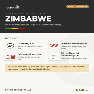 Zimbabwe Cross-Border Sticker Kit for Caravans & Trailers