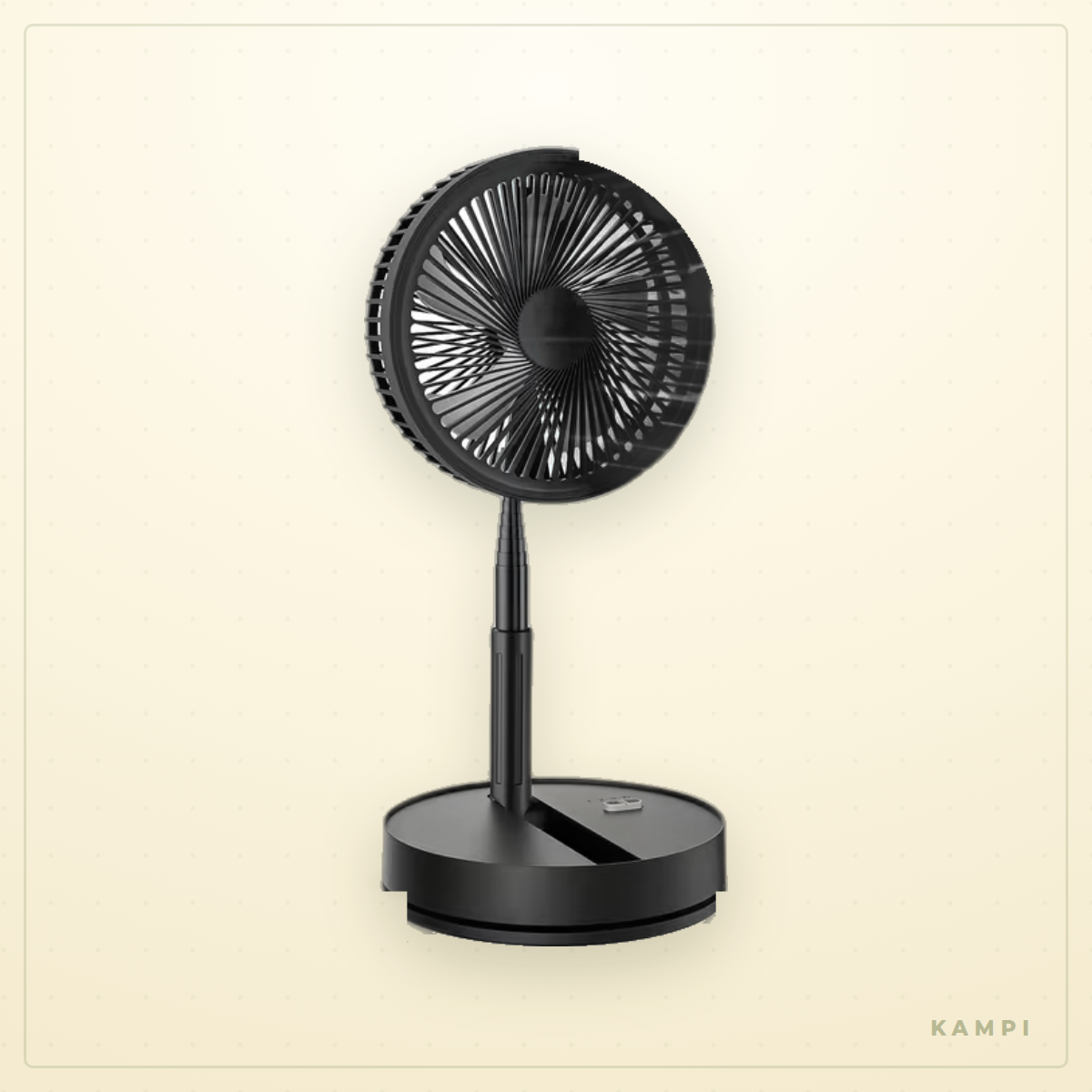 Kampi Foldaway Camp Fan - rechargeable folding standing fan